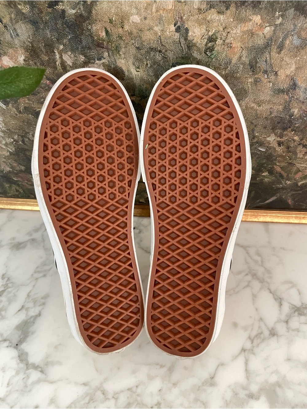 Vans slip on checkered black & white womens Size 8 new in box - Picture 6 of 7